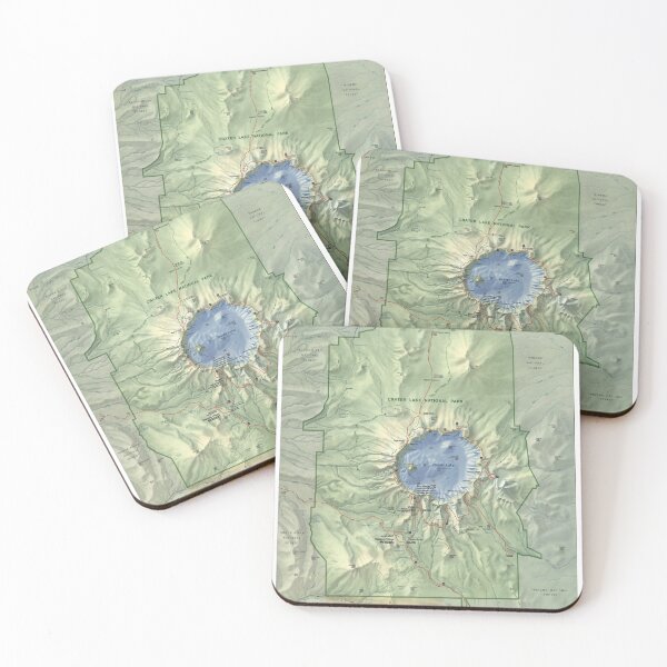Item preview, Crater Lake National Park Map (1996) Oregon Natural Recreational Area Atlas designed and sold by BravuraMedia.