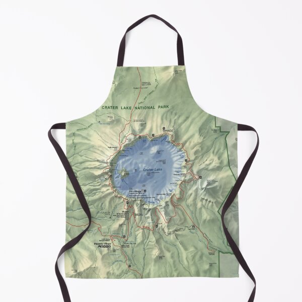 Item preview, Crater Lake National Park Map (1996) Oregon Natural Recreational Area Atlas designed and sold by BravuraMedia.