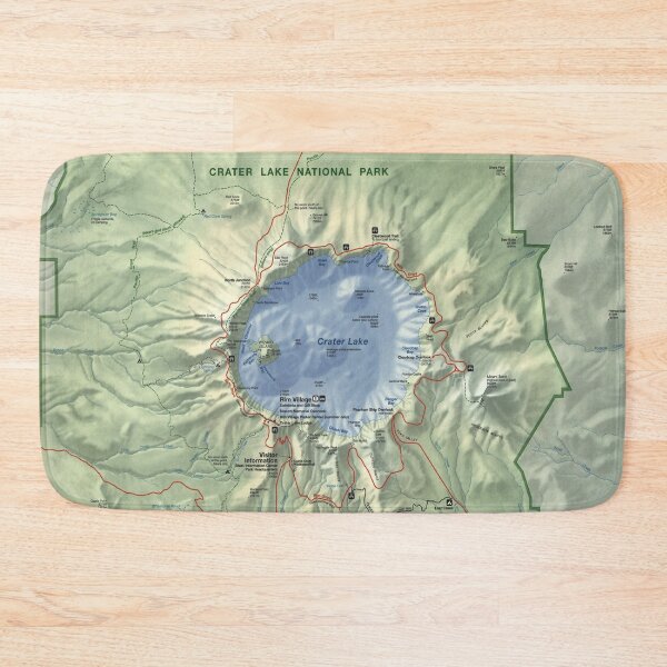 Item preview, Crater Lake National Park Map (1996) Oregon Natural Recreational Area Atlas designed and sold by BravuraMedia.