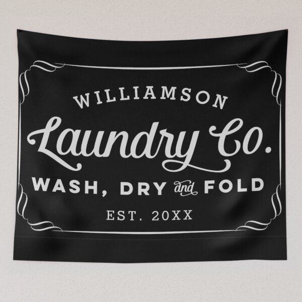 Item preview, Black Laundry Wash Dry Fold Sign designed and sold by MichaelNoblem.