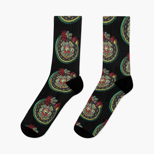 Item preview, Aztec Quetzalcoatl Ouroboros designed and sold by underheaven.