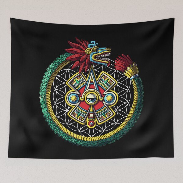 Item preview, Aztec Quetzalcoatl Ouroboros designed and sold by underheaven.