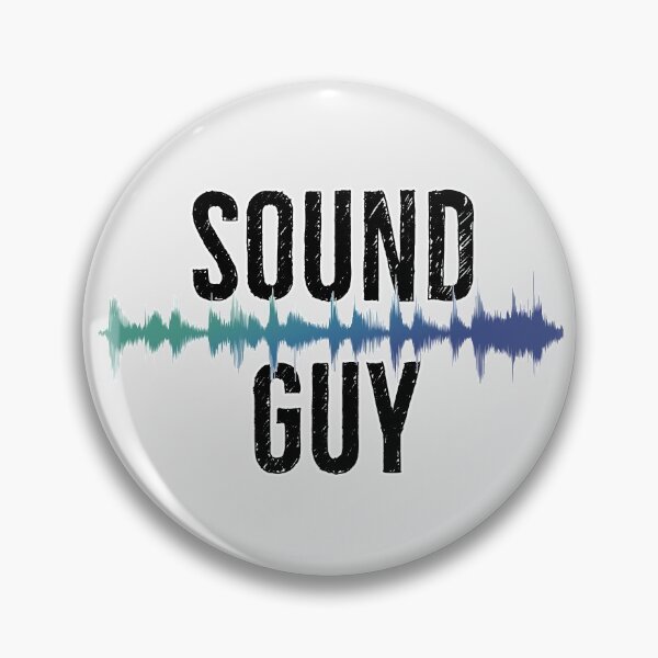 Artikelvorschau, Sound Guy Schallwelle Blau entworfen und verkauft von DanLopesMerch.