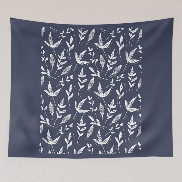 Item preview, Floral Delight - Blue designed and sold by Wick-D.