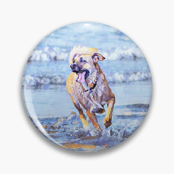 Item preview, Copy of My Beech Loves the Beach Yellow Lab Curr Funny Abstract Dog Meme designed and sold by PeriodicLabel.