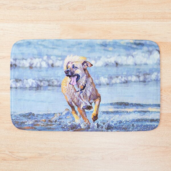 Item preview, Copy of My Beech Loves the Beach Yellow Lab Curr Funny Abstract Dog Meme designed and sold by PeriodicLabel.