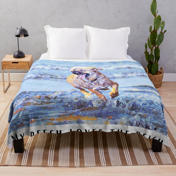 Item preview, Copy of My Beech Loves the Beach Yellow Lab Curr Funny Abstract Dog Meme designed and sold by PeriodicLabel.