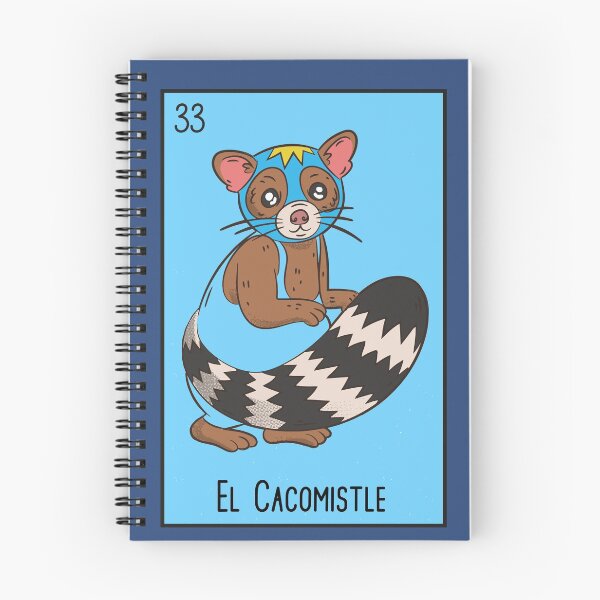 Item preview, El Cacomistle // Mexican Luchador Loteria Card designed and sold by SLAG-Creative.
