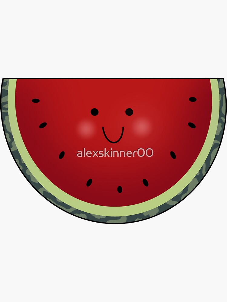 Ftewatermelon Sandia Kawaii Sandiakawaii Watermelon - Dibujos Kawaii De  Comida - Free Transparent PNG Clipart Images Download