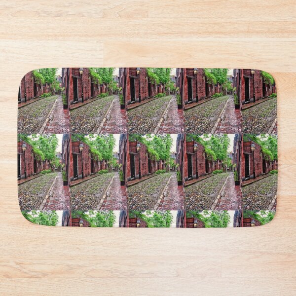 Item preview, Rainy Day Looking Down Acorn Street in Colonial Downtown Boston Massachusetts designed and sold by Stephen Orsillo.