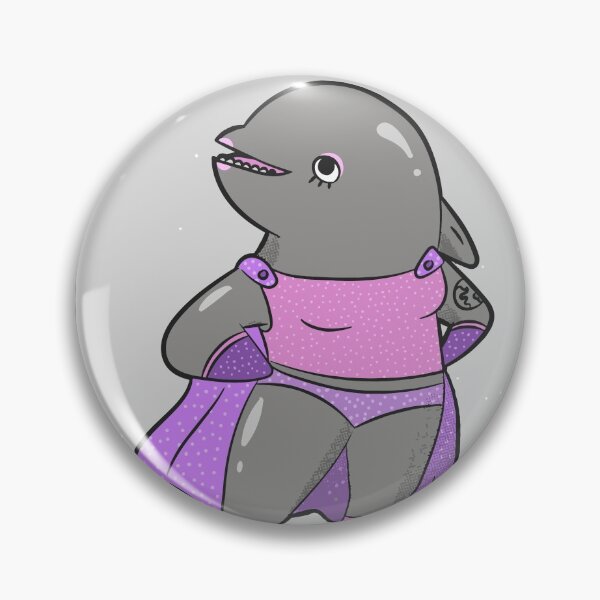 Item preview, El Delfin // Mexican Luchador Dolphin Loteria Card designed and sold by SLAG-Creative.