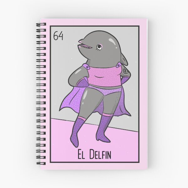 Artikelvorschau, El Delfin // Mexikanische Luchador Dolphin Loteria Card entworfen und verkauft von SLAG-Creative.