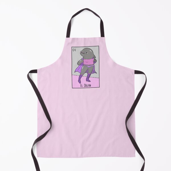 Item preview, El Delfin // Mexican Luchador Dolphin Loteria Card designed and sold by SLAG-Creative.