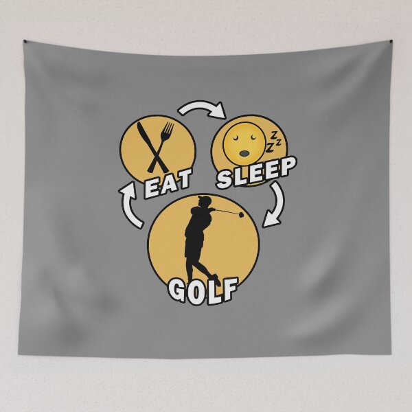 Item preview, Eat Sleep Golf Repeat designed and sold by teledesign.