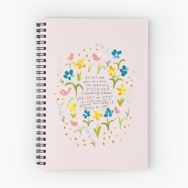 Item preview, Fall in love with Nature Quote - Floral - Painted - Morgan Harper Nichols designed and sold by morgansgoods.