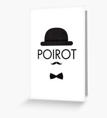 Poirot Greeting Card