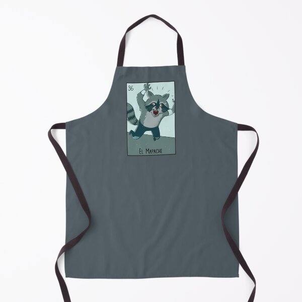 Item preview, El Mapache // Mexican Luchador Loteria Card designed and sold by SLAG-Creative.
