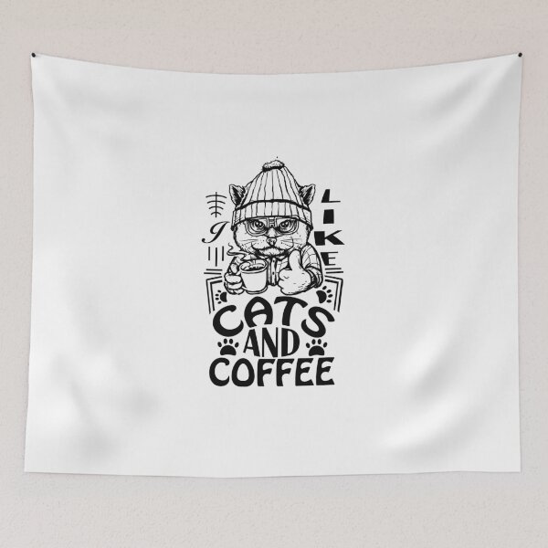 Item preview, I like cats and coffee designed and sold by ibrahim2022.