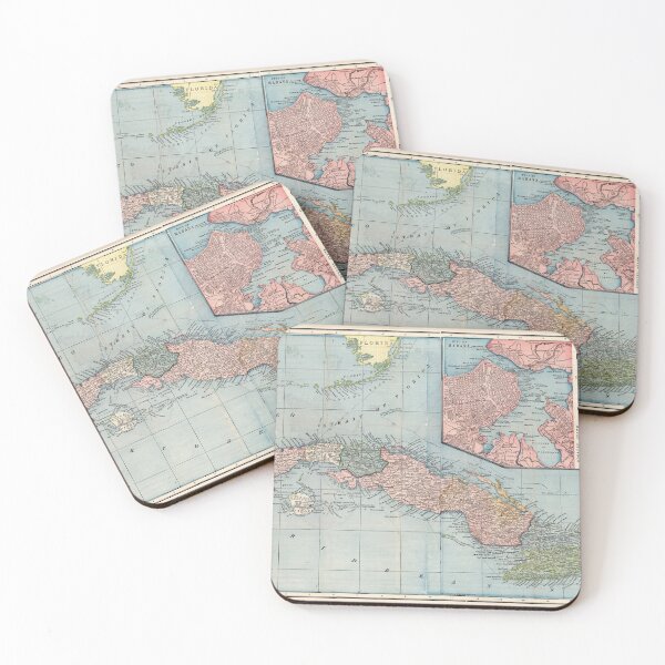 Item preview, Old Cuba Map (1899) Vintage Cuban Isle Atlas designed and sold by BravuraMedia.