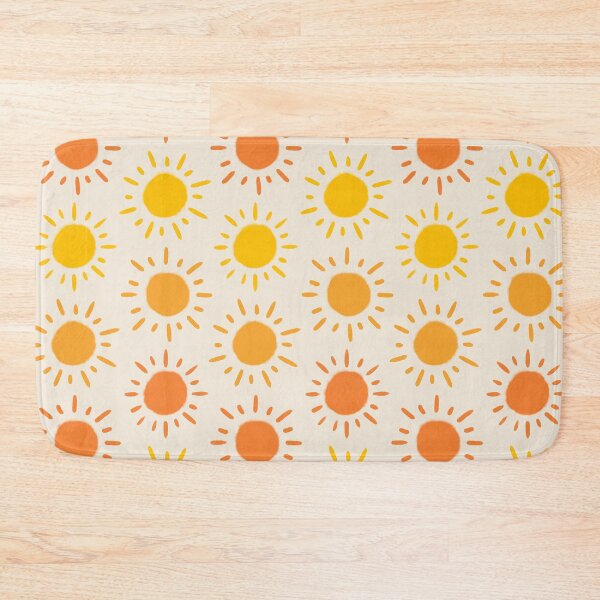 Item preview, Happy Retro Sun Pattern - Yellow Orange Red Palette designed and sold by illocharm.