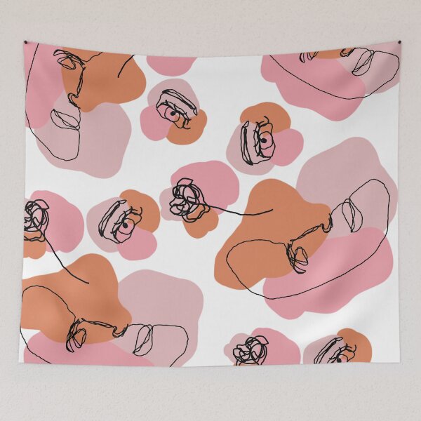 Item preview, Beige Face Line Art designed and sold by IonaB3110.