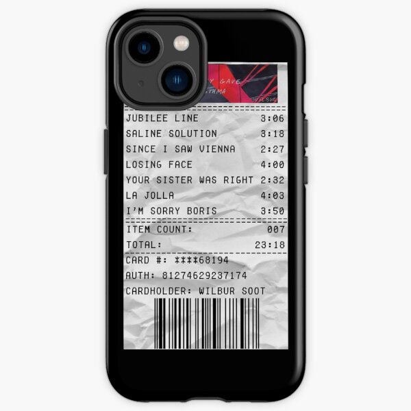 your city gave me asthma album receipt iPhone Tough Case