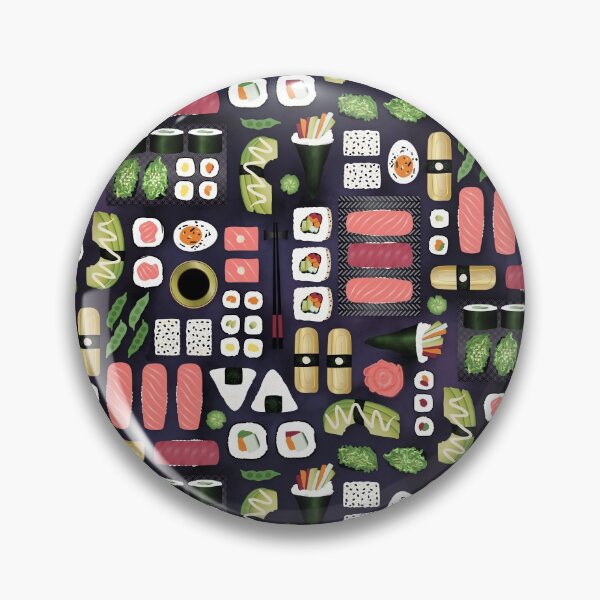 Item preview, Endless Lush Sushi on black-purple designed and sold by misentangled.