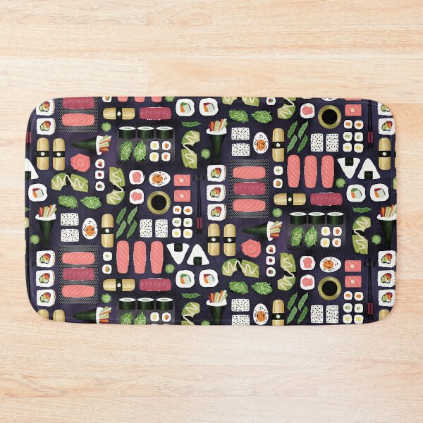 Item preview, Endless Lush Sushi on black-purple designed and sold by misentangled.