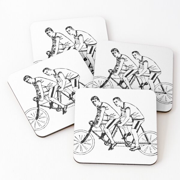 Item preview, Vintage Tandem illustration designed and sold by ActuallyDawn.