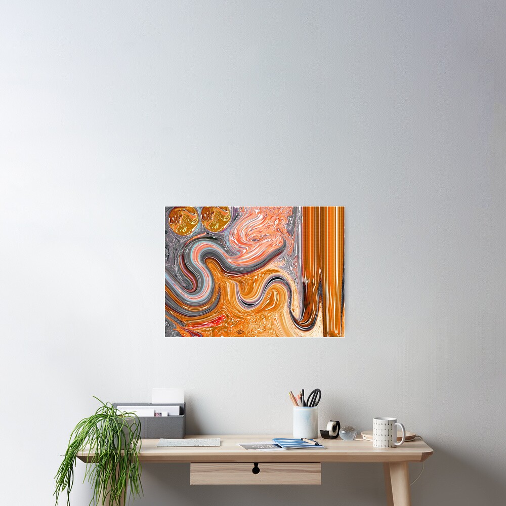 al mughni abstract painting Poster