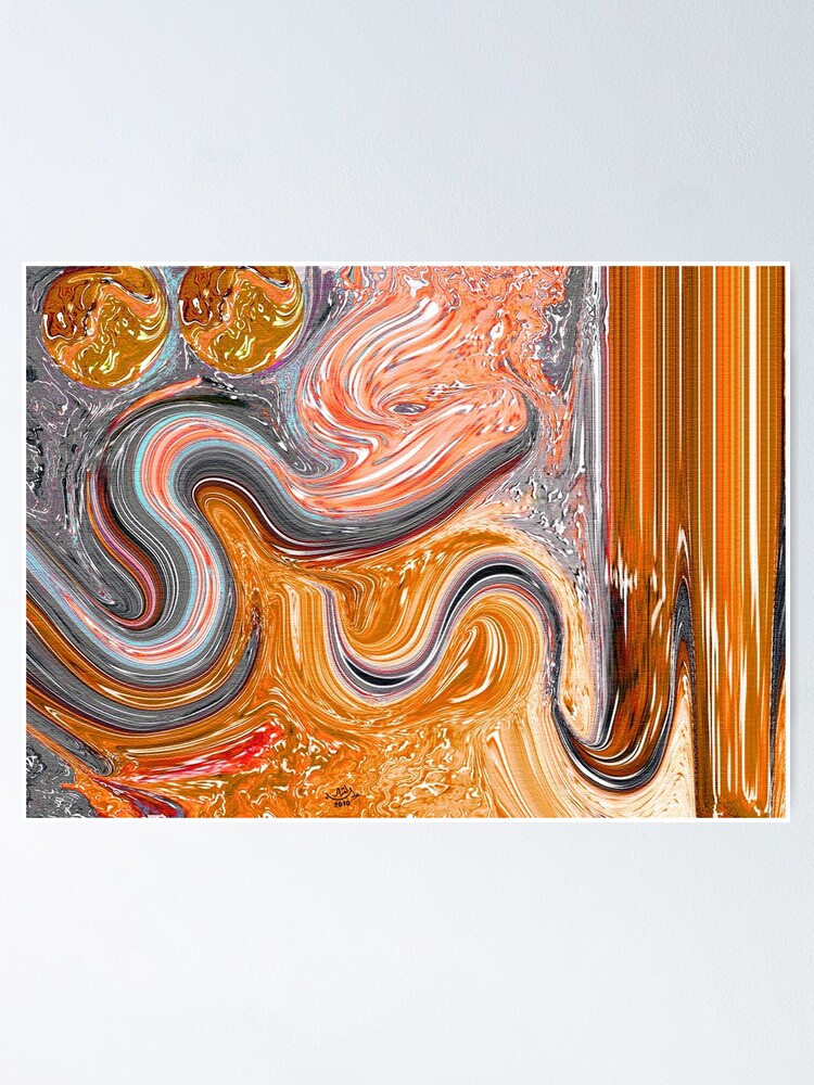 Alternate view of al mughni abstract painting Poster