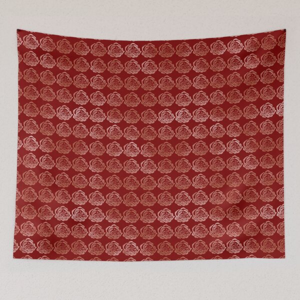 Item preview, Rose Graphic Fade Copper on Dark Red 5748 designed and sold by Art in My Loft.