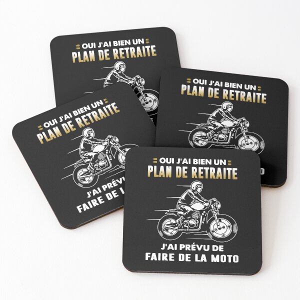 Item preview, OUI J'AI BIEN UN PLAN DE RETRAITE J'AI PRÉVU DE FAIRE DE LA MOTO designed and sold by Decker21.