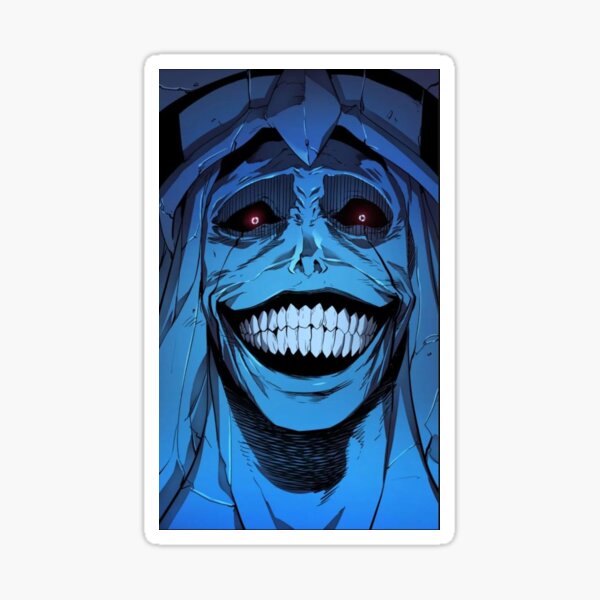 Solo Leveling Statue Of God Smile (Art Design) Sticker