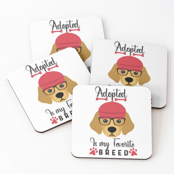 Item preview, ADOPTED IS MY FAVORITE BREED designed and sold by Hussain Shirts.
