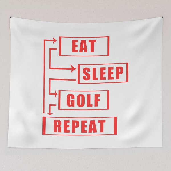 Item preview, Eat Sleep Golf Repeat designed and sold by teledesign.