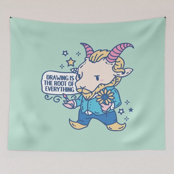 Item preview, Funny Animal pun Vincent van goat with quote  designed and sold by SPIRIMAL.
