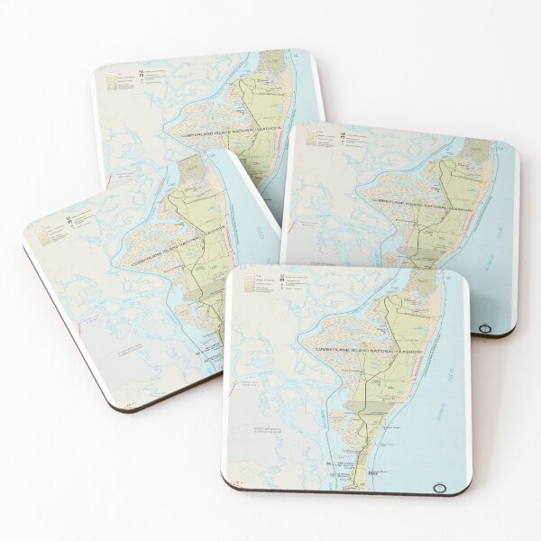 Item preview, Cumberland Island National Seashore Map (1991) Georgia Coastal Reserve Atlas designed and sold by BravuraMedia.