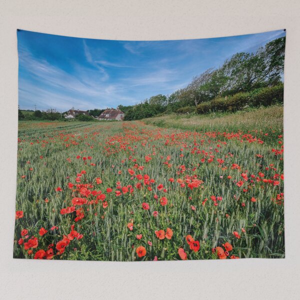 Artikelvorschau, Isle Of Wight Rote Mohnblumen entworfen und verkauft von manateevoyager.