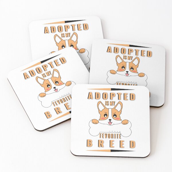 Item preview, ADOPTED IS MY FAVORITE BREED designed and sold by Hussain Shirts.