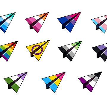 Artwork thumbnail, LGBTQ+ Paper Plane Pack by Lexaachan