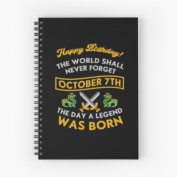 Item preview, October 7th The Day A Legend Was Born Dragons And Swords Design (Light) designed and sold by Graograman.