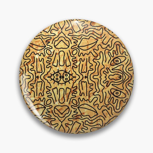 Item preview, Golden Yellow Graffiti Pattern Texture designed and sold by SameerKar.