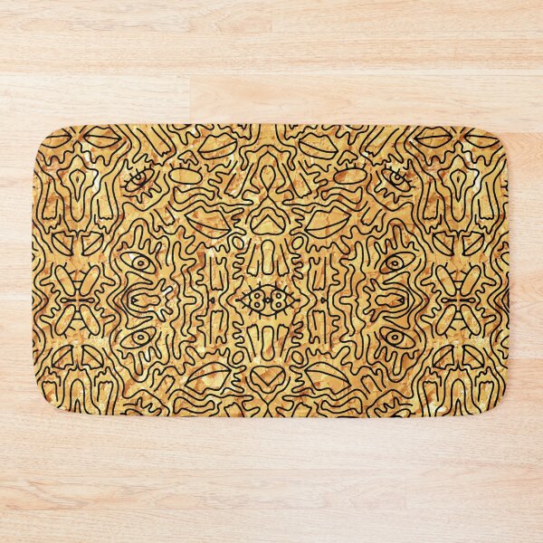 Item preview, Golden Yellow Graffiti Pattern Texture designed and sold by SameerKar.