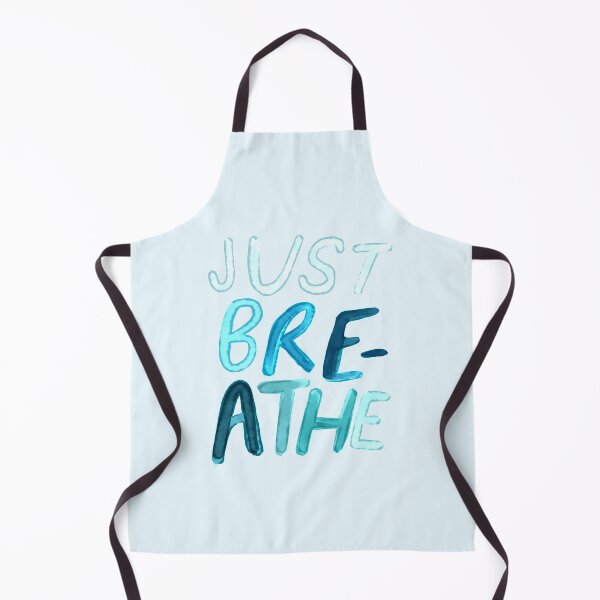 Item preview, Just Breathe - Inspirational Quote - Blue Watercolor Lettering - Morgan Harper Nichols designed and sold by morgansgoods.