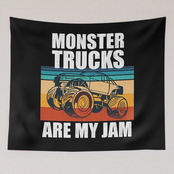 Item preview, Los camiones monstruo son mi mermelada Vintage Retro Sunset designed and sold by justjonboy.