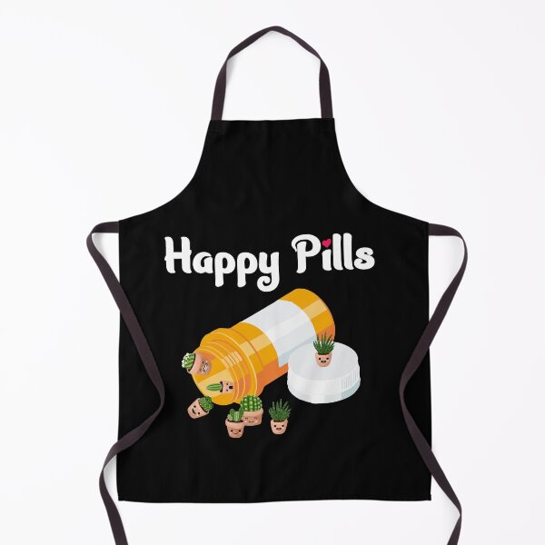 Artikelvorschau, Happy Pills Sukkulenten Kaktus Gartenpflanzen Liebhaber entworfen und verkauft von Dressed For Duty.