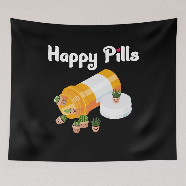 Item preview, Happy Pills Succulent Cactus Gardening Plants Lover designed and sold by Dressed For  Duty.