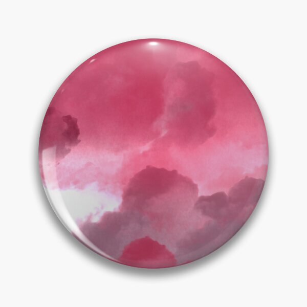 Item preview, Dark Pink and Gray Clouds Sky Weather Watercolor designed and sold by hopecope.