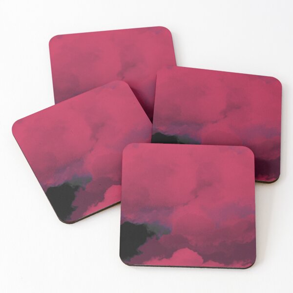 Item preview, Dark Pink and Gray Clouds Sky Weather Watercolor designed and sold by hopecope.